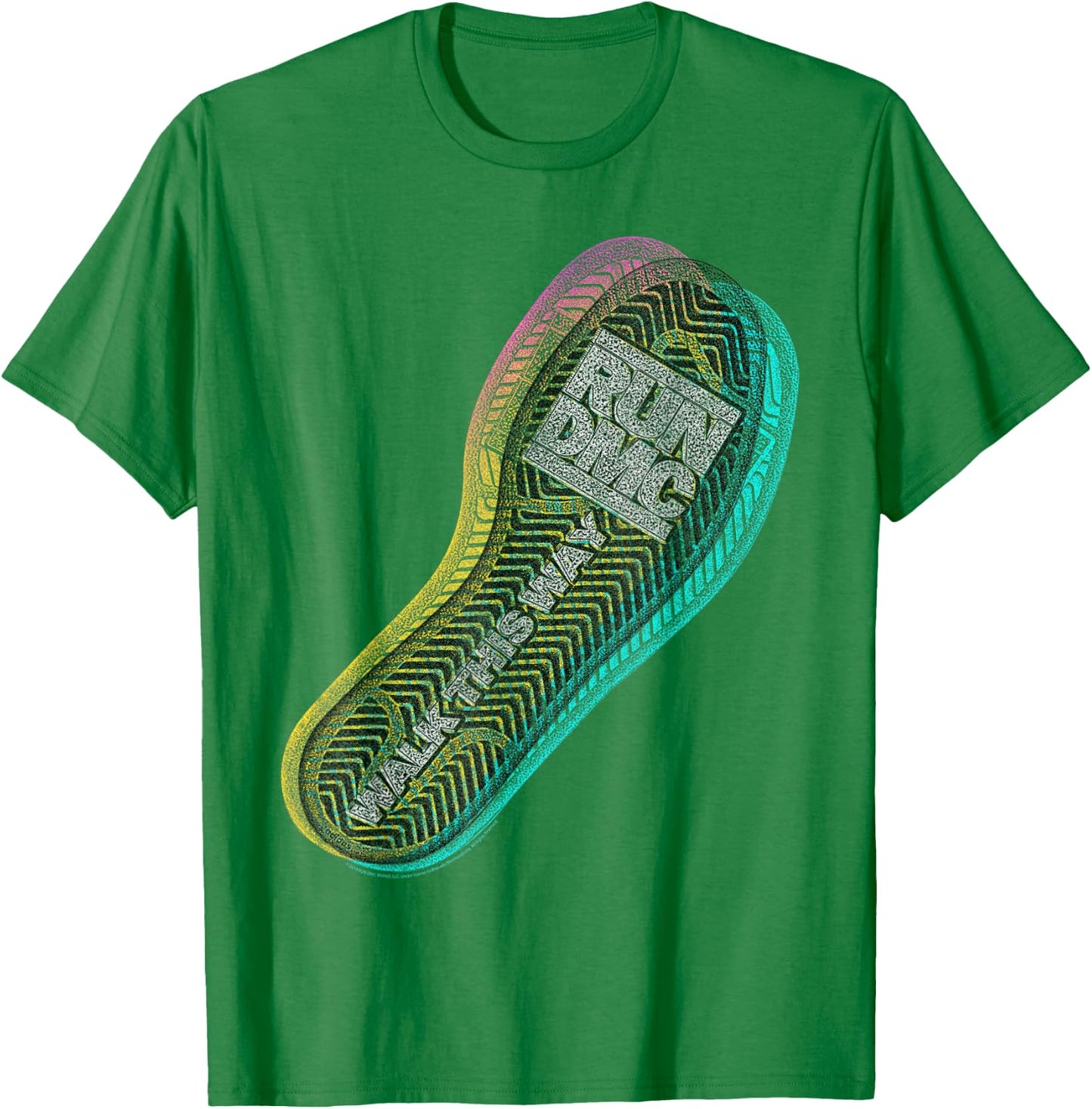 Run DMC Official Walk This Way T-Shirt - T-Shirt | Irish Green
