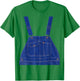 Blue Color Overall Printed On A Yellow Color T-Shirt - T-Shirt | Irish Green