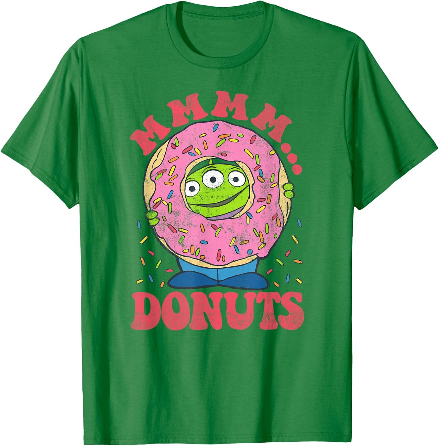 Disney Pixar Toy Story Aliens MMM...Donuts Sprinkles T-Shirt - T-Shirt | Irish Green