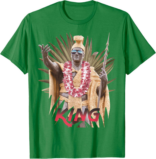 King of Hawaii Kamehameha T-Shirt - T-Shirt | Irish Green