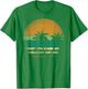 Sunset Beach Palm Trees Summer Vibes Retro Tropical Summer T-Shirt - T-Shirt | Irish Green
