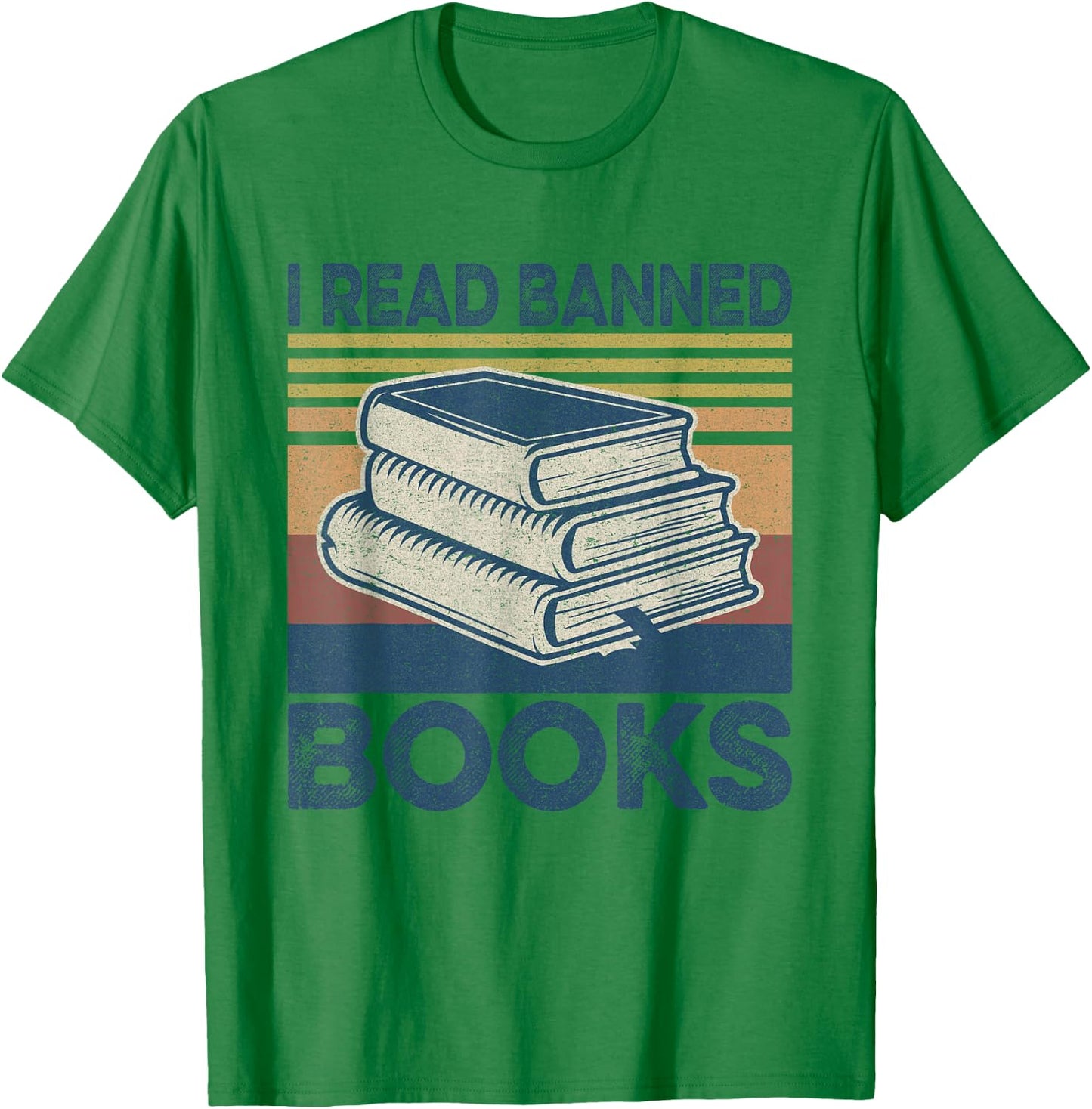 I Read Banned Books Week Librarian Freedom Reader Nerd Men T-Shirt - T-Shirt | Irish Green