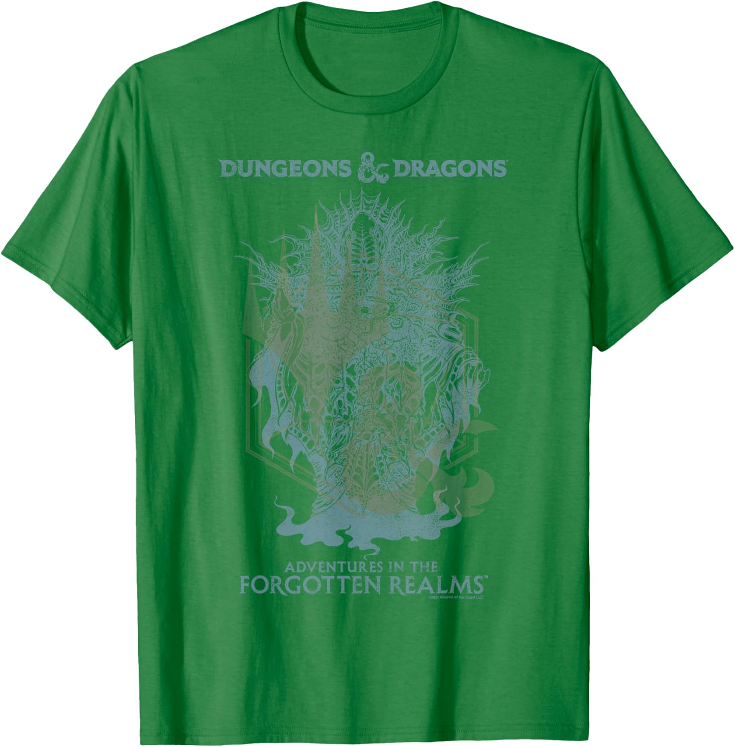 Magic: The Gathering Dungeons & Dragons Mind Flayer T-Shirt - T-Shirt | Irish Green
