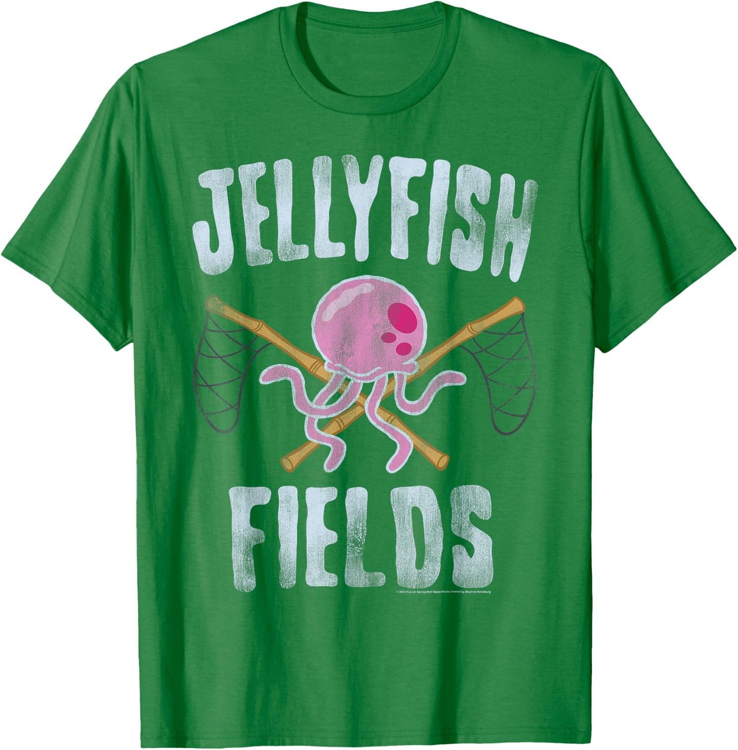 SpongeBob SquarePants Jellyfish Fields T-Shirt - T-Shirt | Irish Green