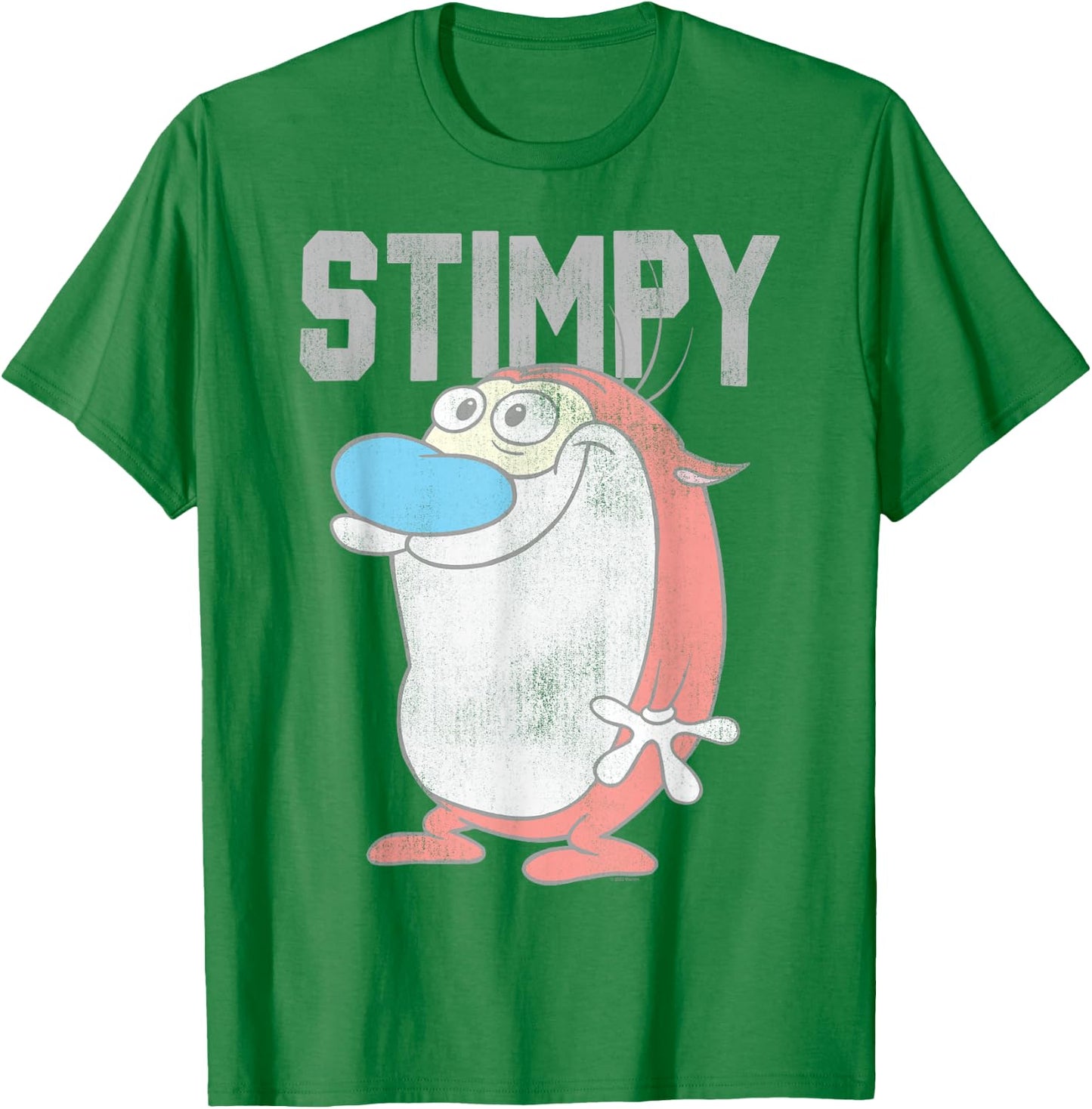 Ren and Stimpy College Stimpy T-Shirt - T-Shirt | Irish Green