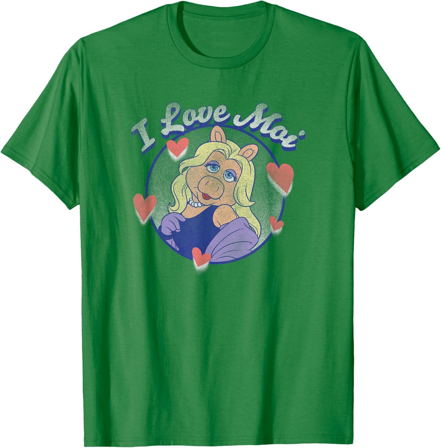 Disney The Muppets Valentine's Day Miss Piggy I Love Moi T-Shirt - T-Shirt | Irish Green