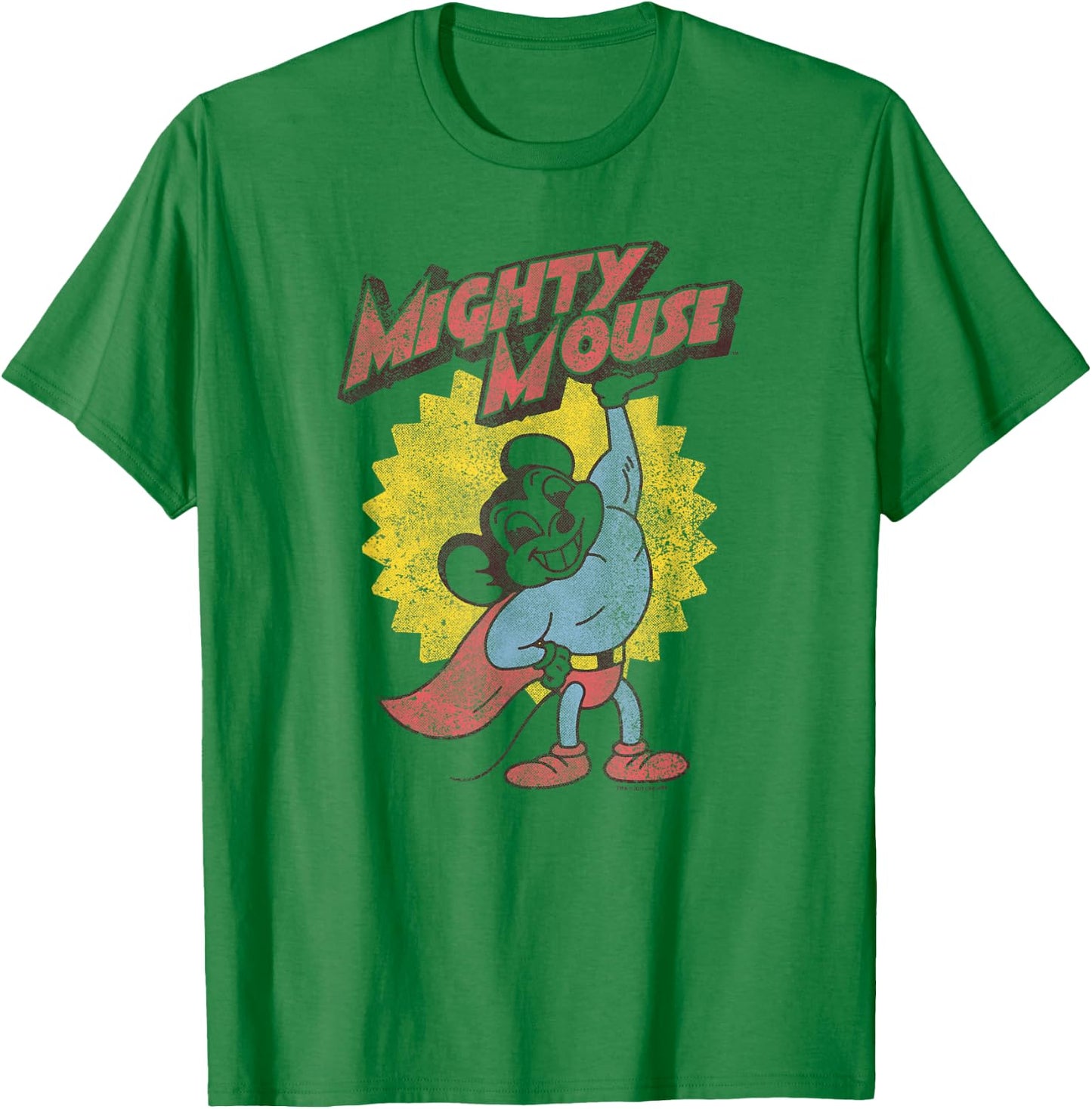 Mighty Mouse Heavy Logo T-Shirt - T-Shirt | Irish Green