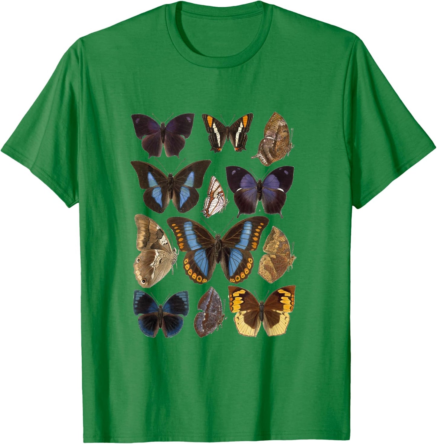 Vintage Botanical Butterfly Species T-Shirt - T-Shirt | Irish Green