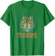 Stranger Things 4 Hawkins Tigers Faded Logo T-Shirt - T-Shirt | Irish Green