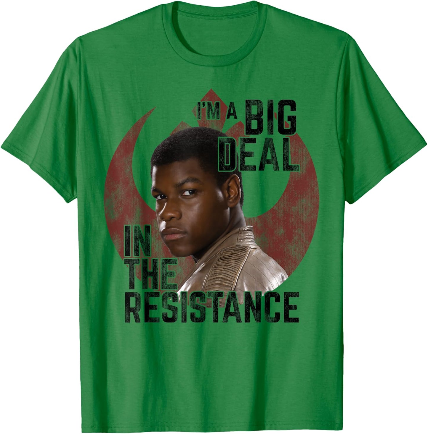 Star Wars Finn I'm A Big Deal In The Resistance T-Shirt - T-Shirt | Irish Green