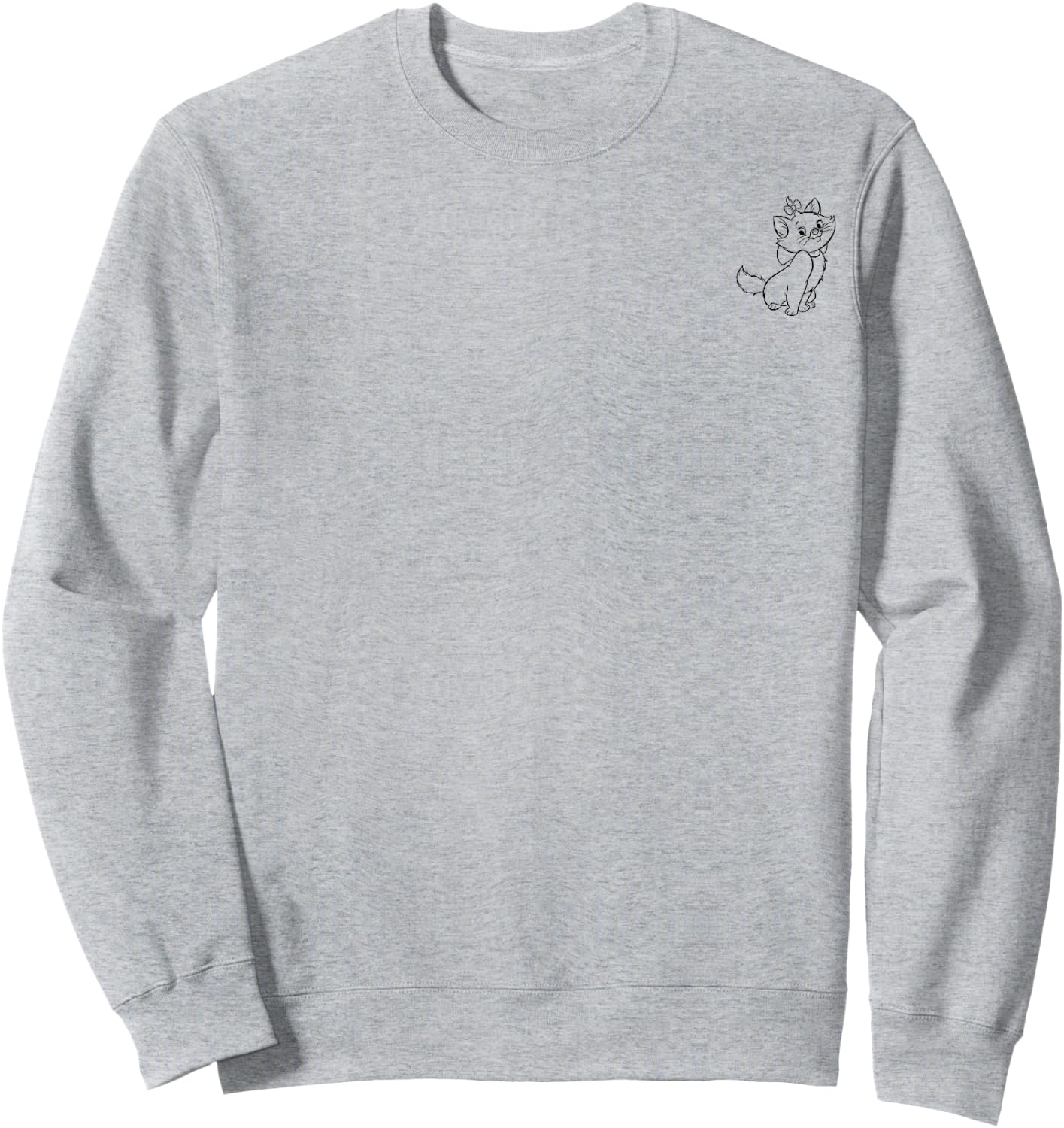 Disney The Aristocats Marie Outline Pocket Sweatshirt - Sweatshirt | Ash