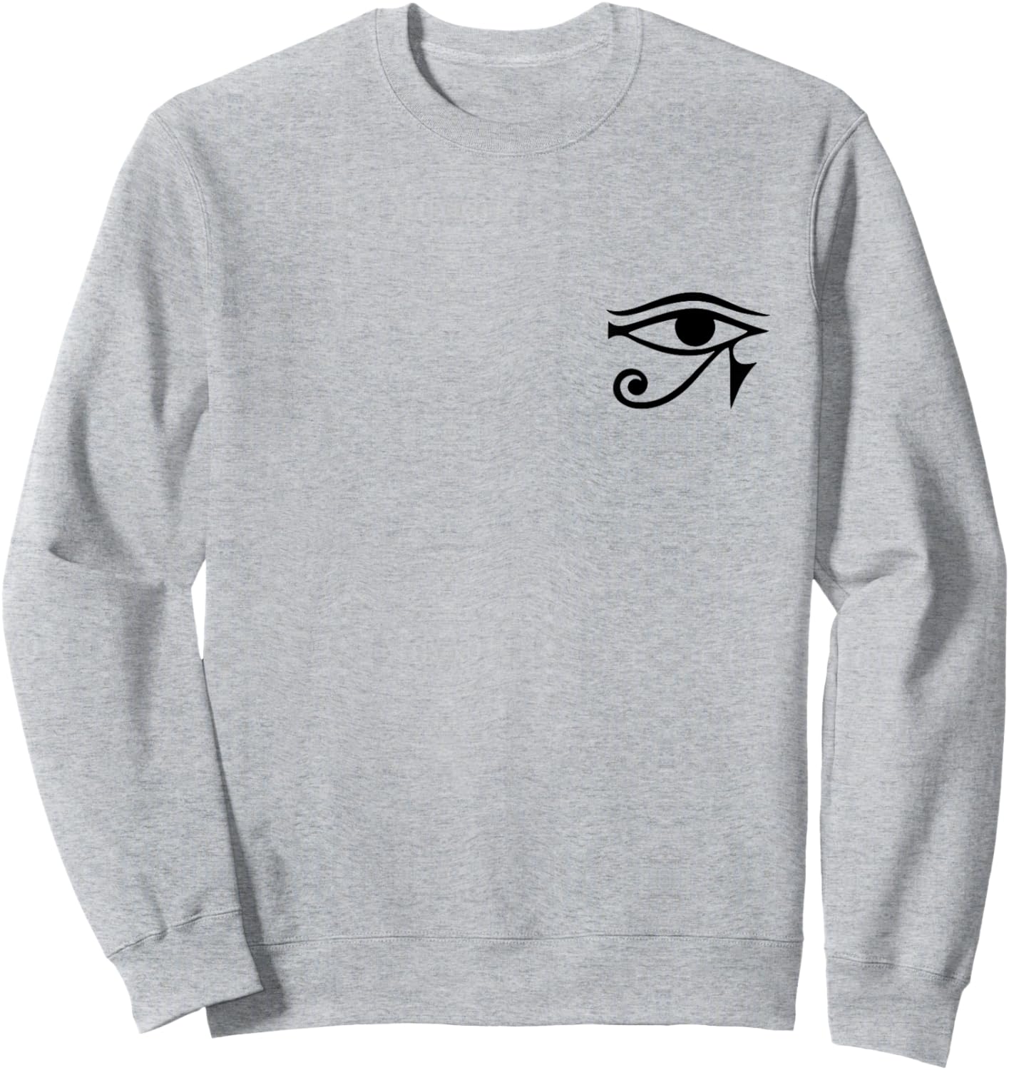Eye of Horus, Egyptian, Protection Symbol, Lucky Charms Sweatshirt - Sweatshirt | Ash