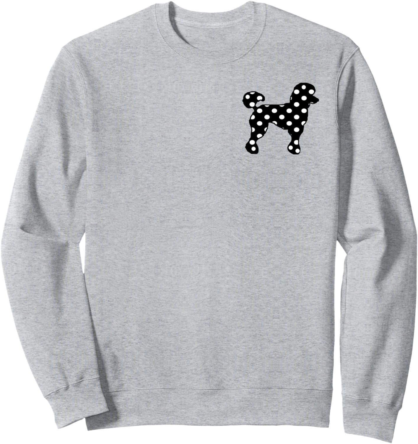 Sock Hop Cutie 50s Costume Black Polka Dot Poodle Sweatshirt - Sweatshirt | Ash