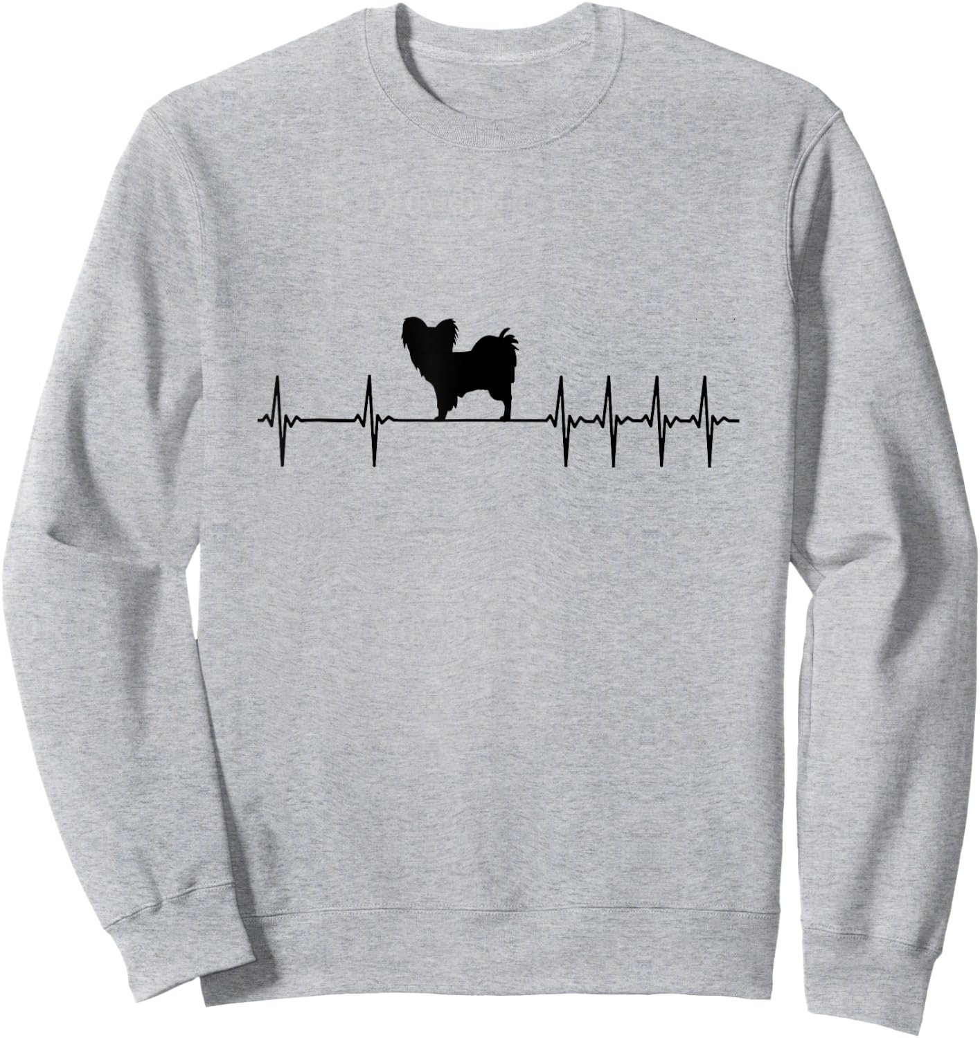 Papillon Dog Women Girls Kids Sweatshirt - Sweatshirt | Ash