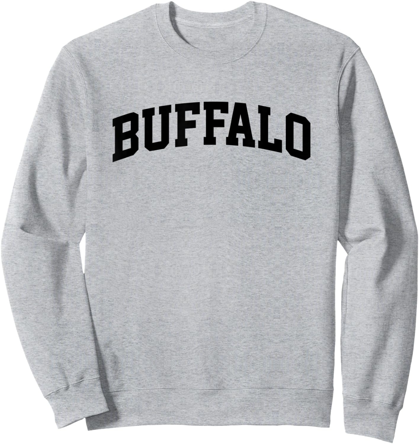 Buffalo Arch Vintage Athletic Sports Fan USA Sweatshirt - Sweatshirt | Ash
