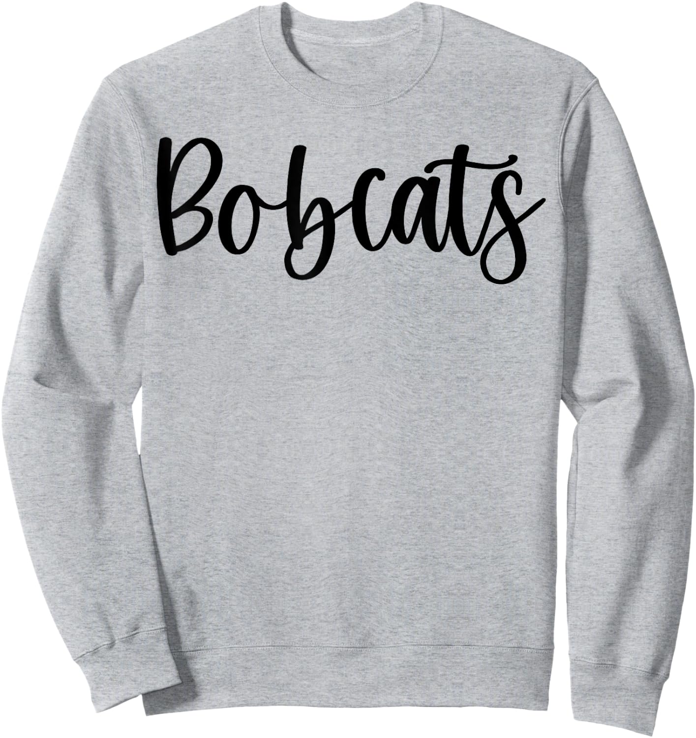 Bobcats School Spirit Team Mascot Game Night Sweatshirt - Sweatshirt | Ash