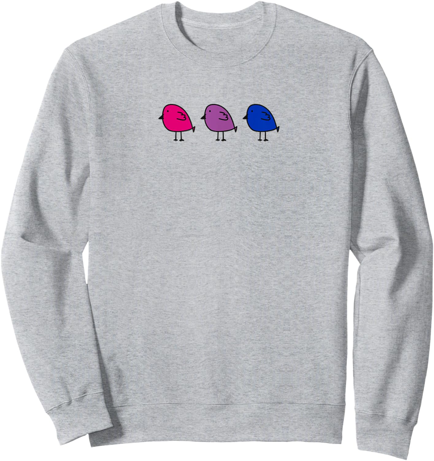 Bisexual Pride Subtle Bi Pride Flag Birds Bi Flag Colors Sweatshirt - Sweatshirt | Ash