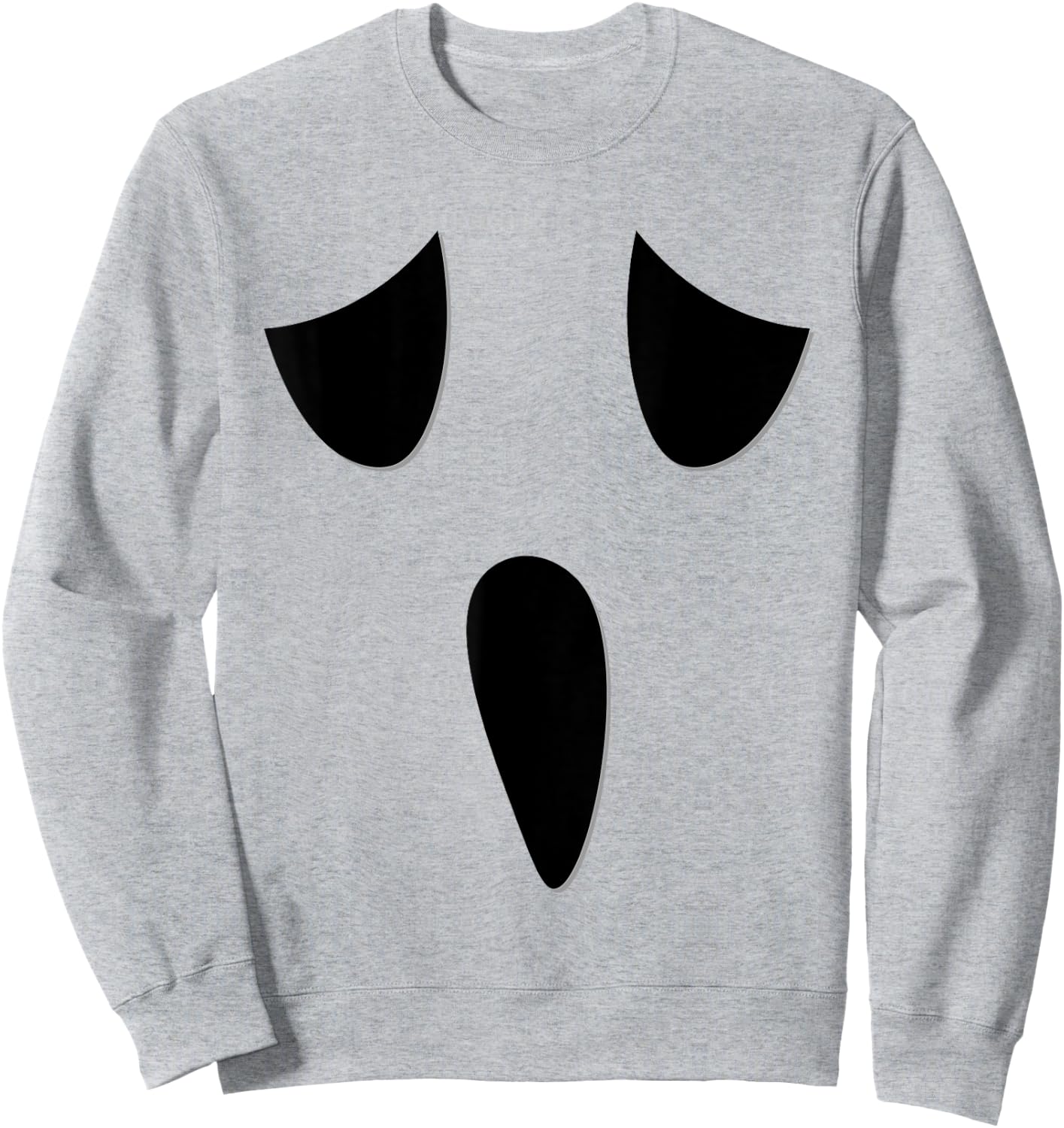 Ghost Face Costume Funny Kids Halloween Outfit Ghoul Face Sweatshirt - Sweatshirt | Ash