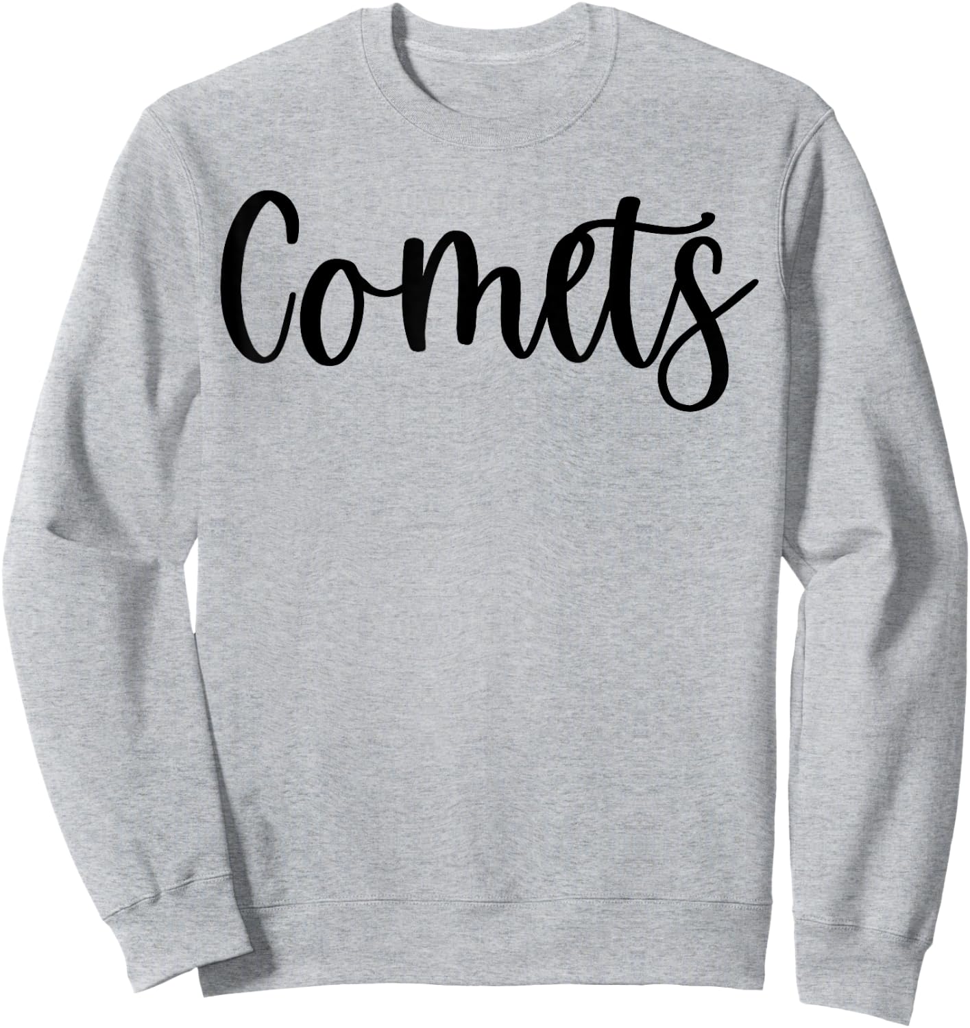 Comets School Spirit Team Mascot Game Night Sweatshirt - Sweatshirt | Ash