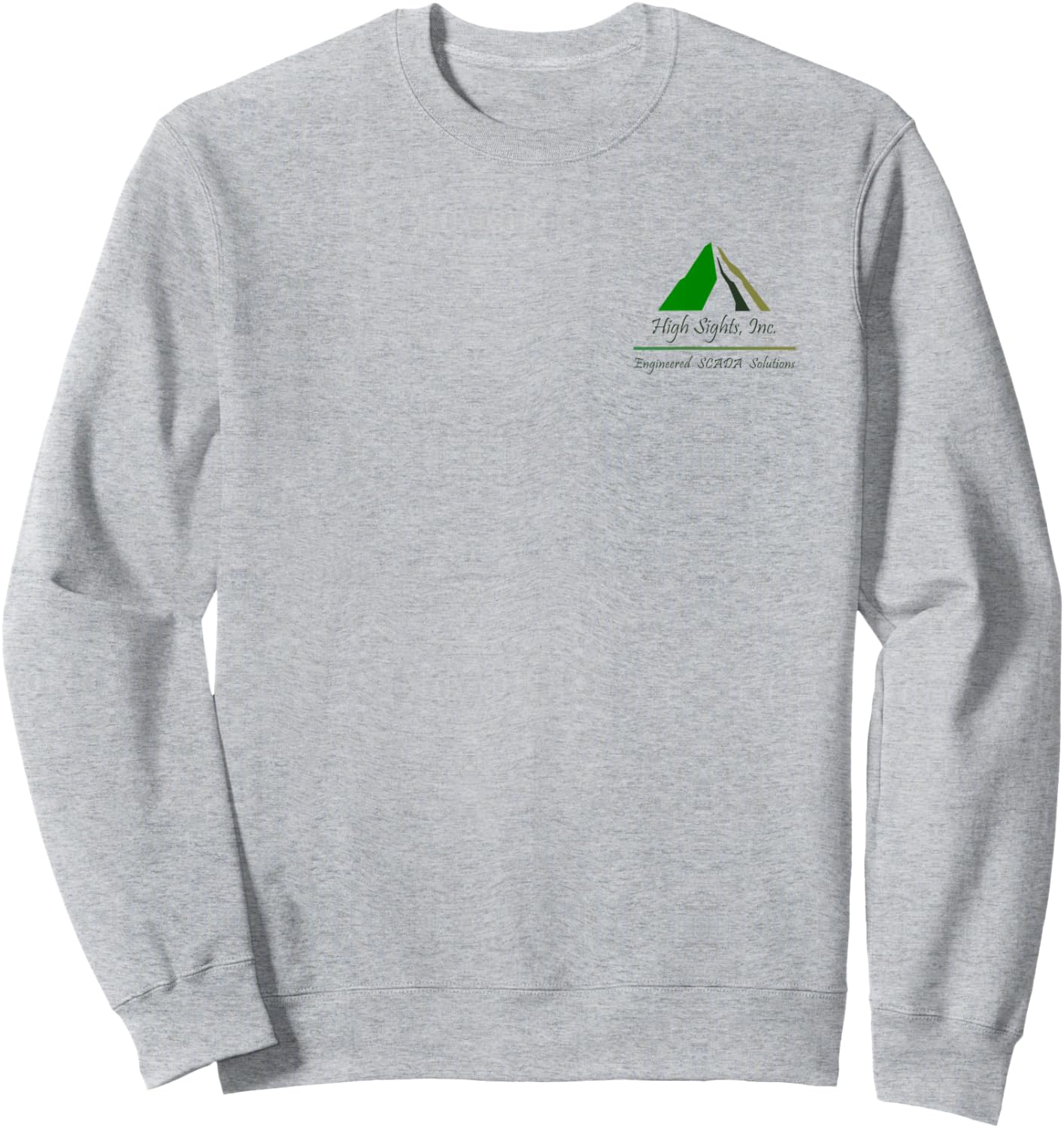 High Sights Inc. Engineered Scada Solutions Logo Design Sweatshirt - Sweatshirt | Ash