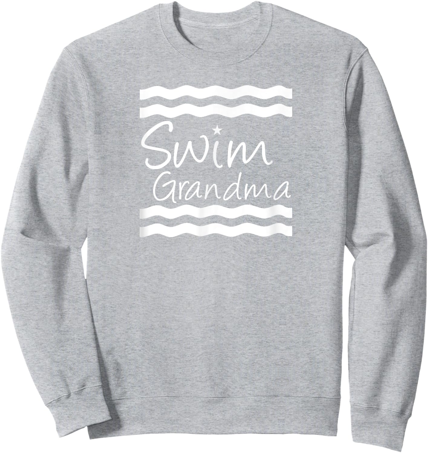 Swim Star Grandma meet day swimming mama gift Sweatshirt - Sweatshirt | Ash