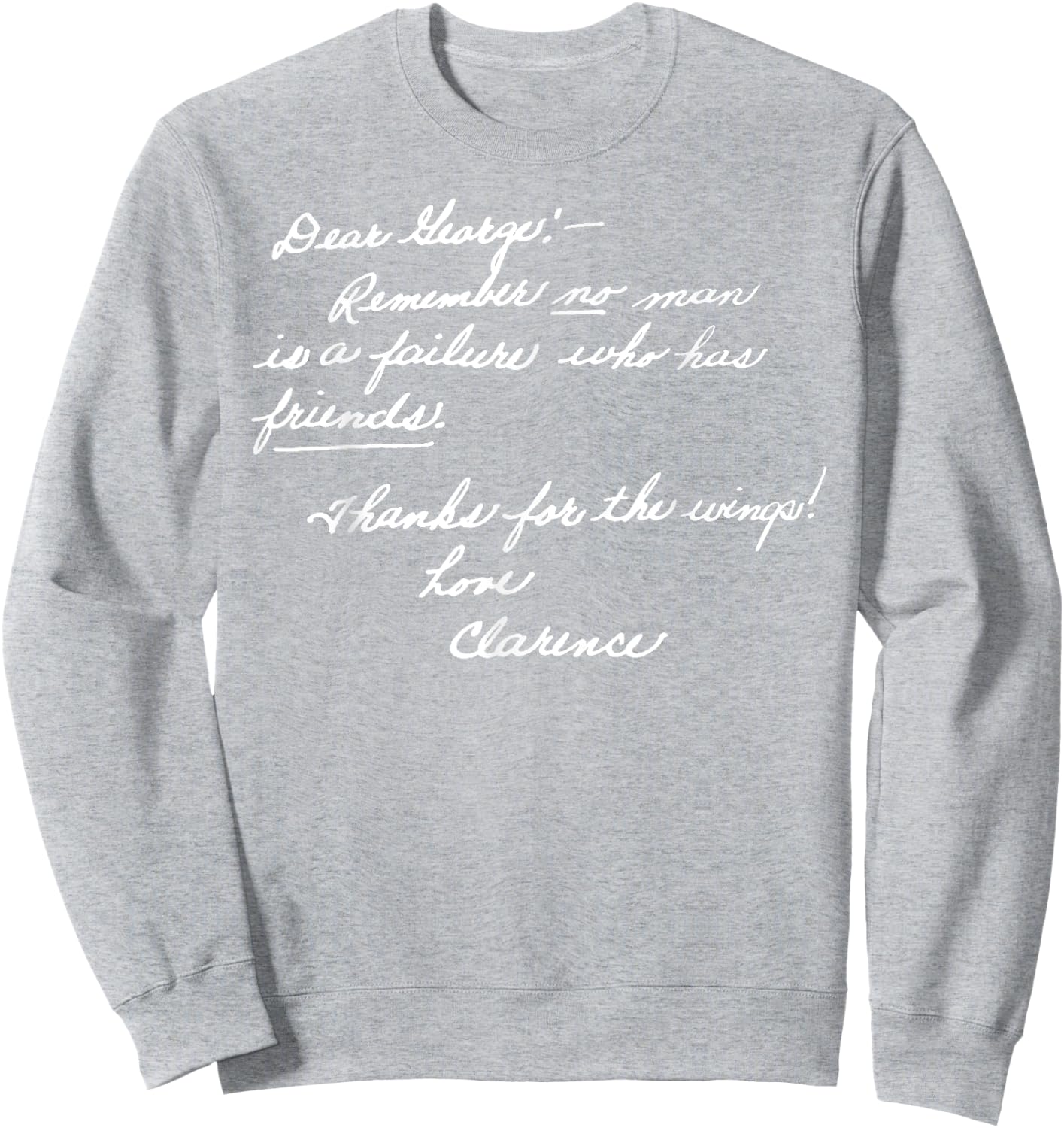 Vintage Christmas Classic It's a Wonderful Life Sweatshirt - Sweatshirt | Ash