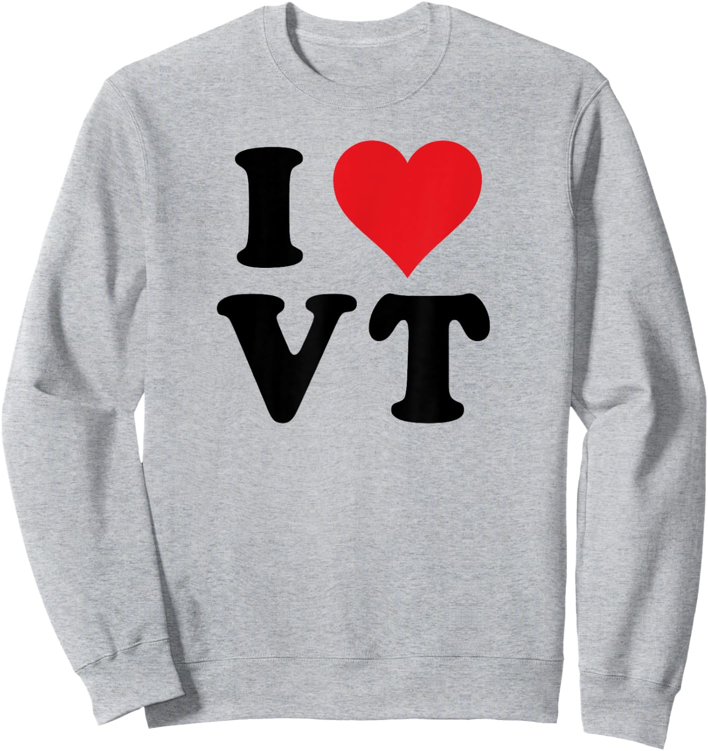 I Heart VT Initials I Love V.T. First And Last Name V T Sweatshirt - Sweatshirt | Ash