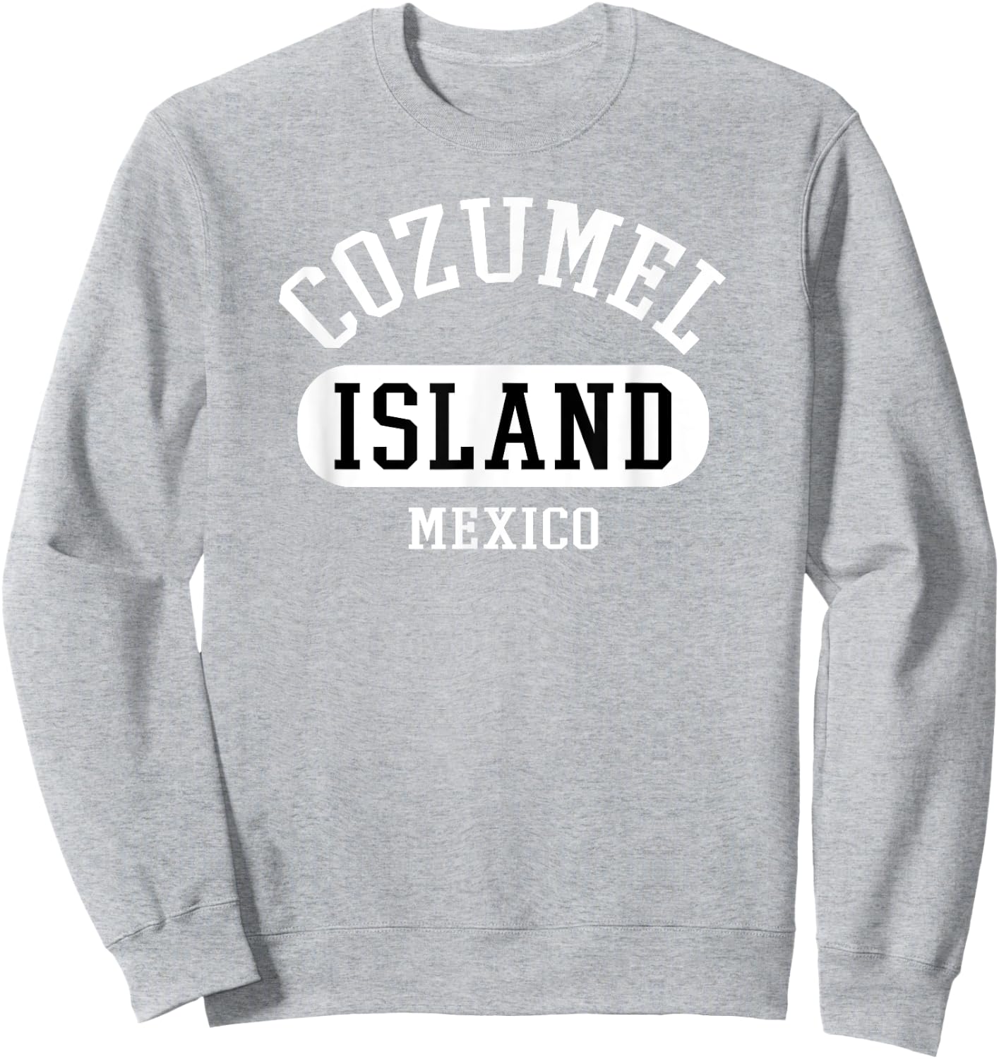 Retro Cool College Style Cozumel Women Men Kids Novelty Art Sweatshirt - Sweatshirt | Ash