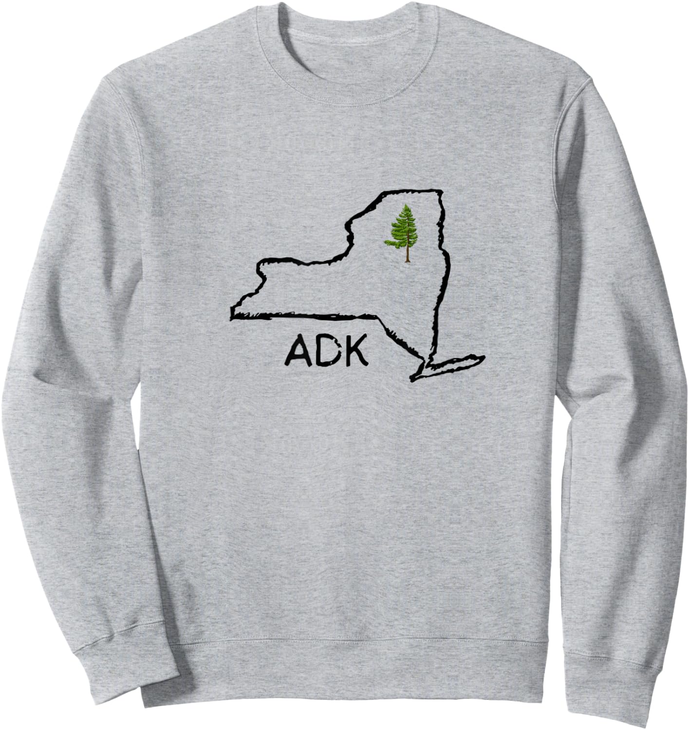 Adk Ny Sweatshirt - Sweatshirt | Ash