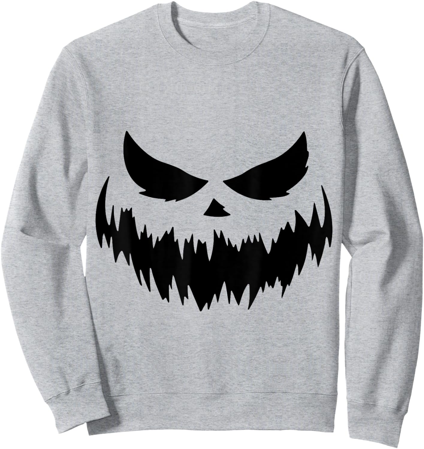 Pumpkin Jack O Lantern Face Jackolantern Sweatshirt - Sweatshirt | Ash