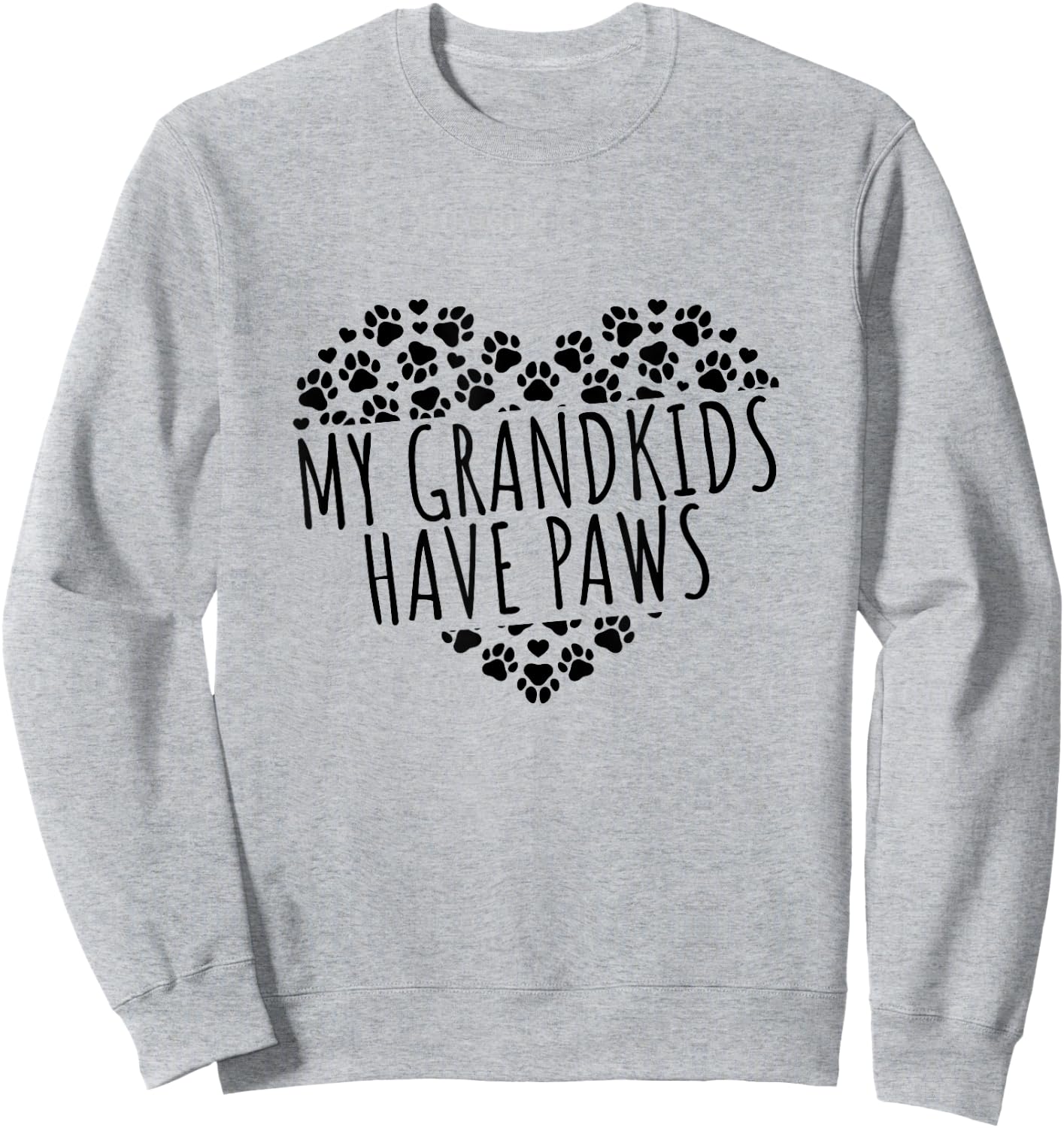 My Grandkids Have Paws Dog Grandparents Sweatshirt - Sweatshirt | Ash