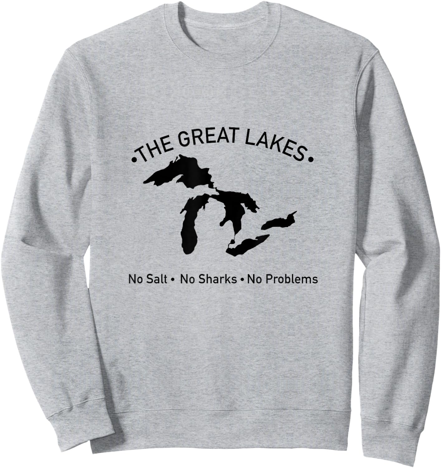 No Salt, No Sharks, No Problem Sweatshirt - Sweatshirt | Ash