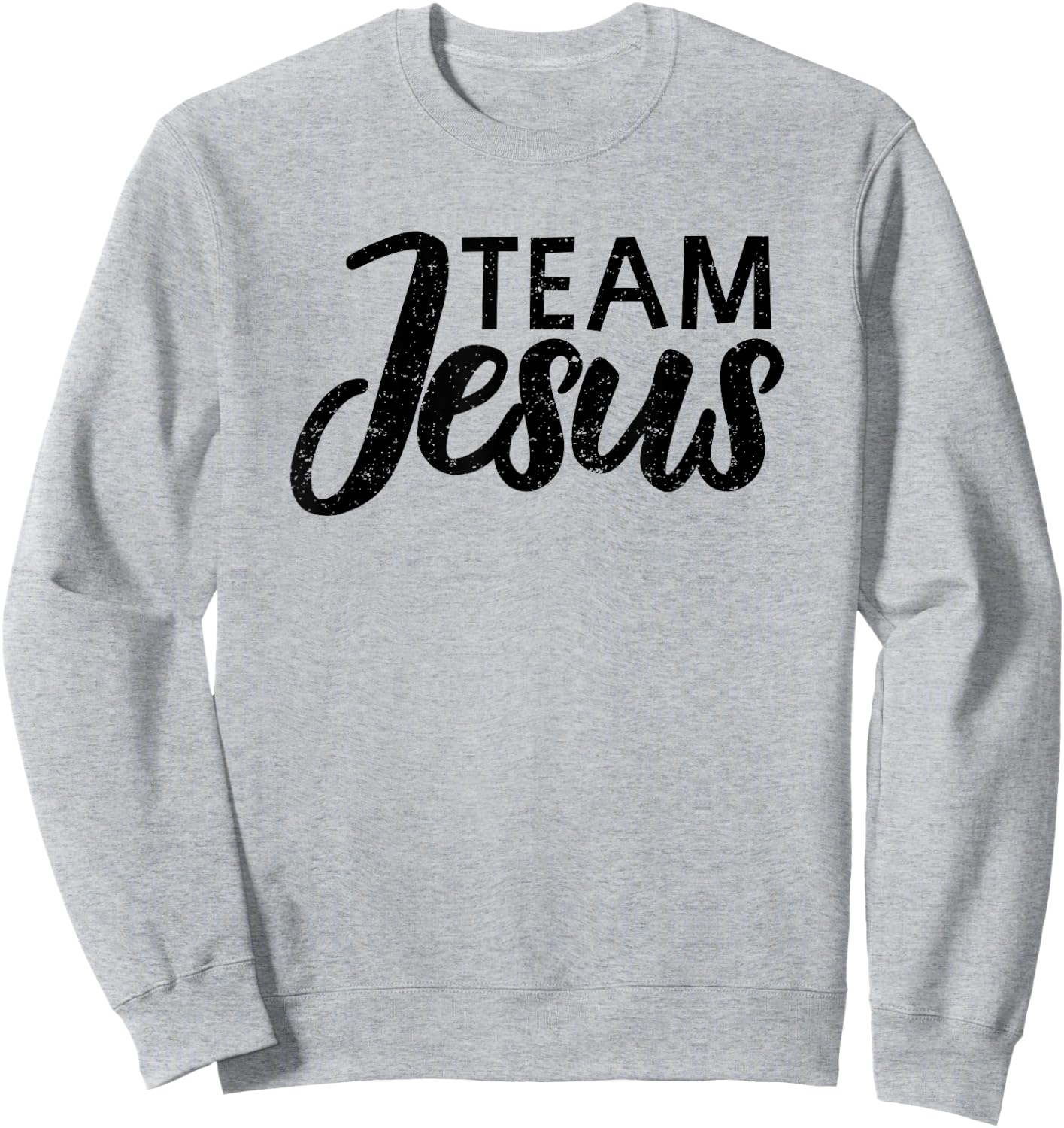 Team Jesus | Christian Jesus Sweatshirt - Sweatshirt | Ash