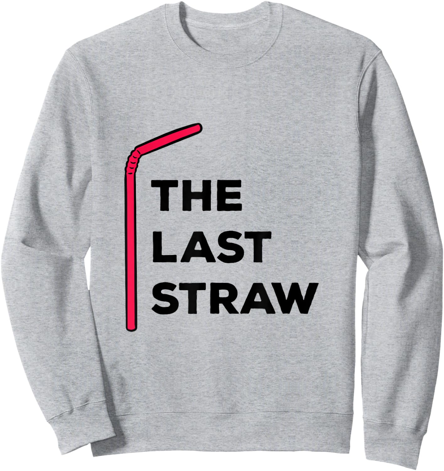 The Last Straw Plastic Straw Protest Sweatshirt - Sweatshirt | Ash