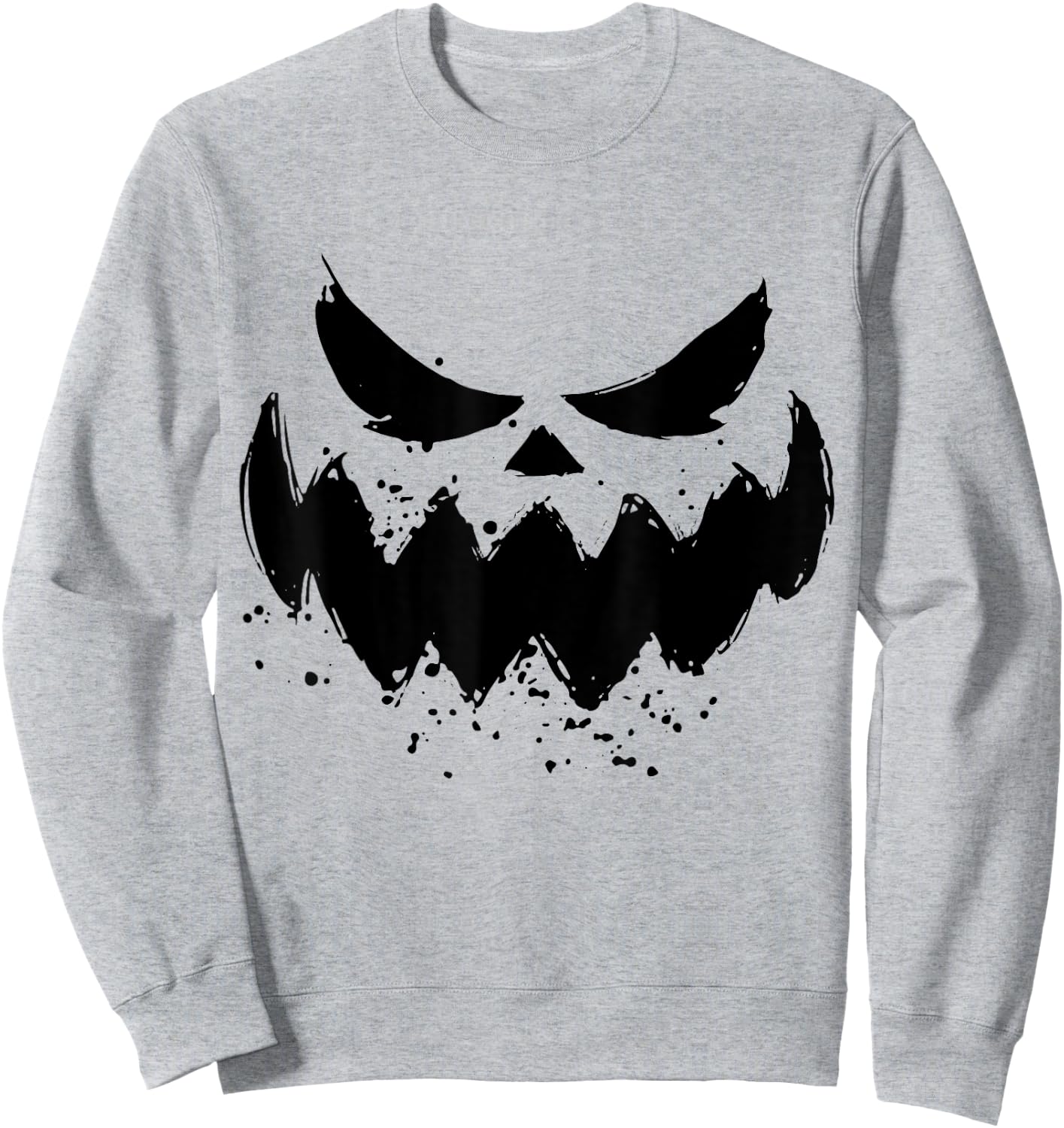 Pumpkin Jack O Lantern Face Jackolantern Sweatshirt - Sweatshirt | Ash