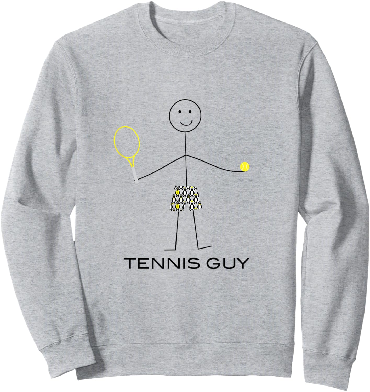 Funny Tennis Design Men, Tennis Player Boys Sweatshirt - Sweatshirt | Ash
