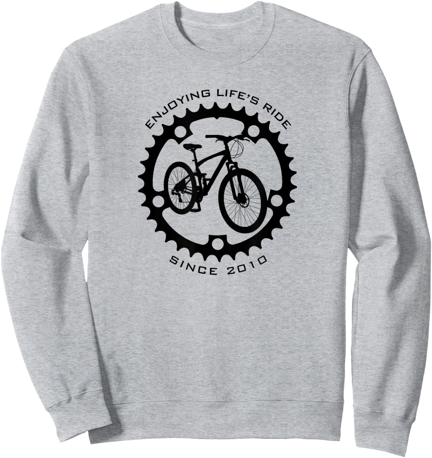 15 Year Old Mountain Biker Biking 2010 15th Birthday Sweatshirt - Sweatshirt | Ash