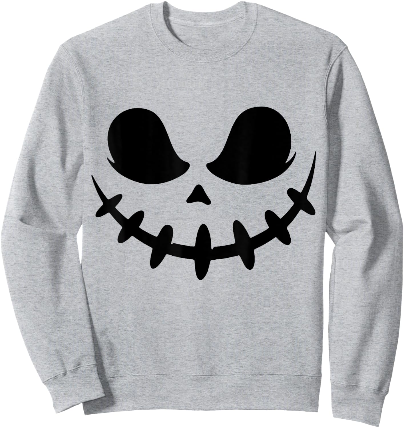 Pumpkin Jack O Lantern Face Jackolantern Sweatshirt - Sweatshirt | Ash