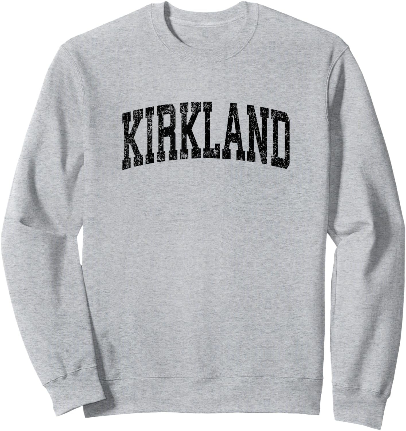 Kirkland Washington WA Vintage Athletic Sports Black Design Sweatshirt - Sweatshirt | Ash