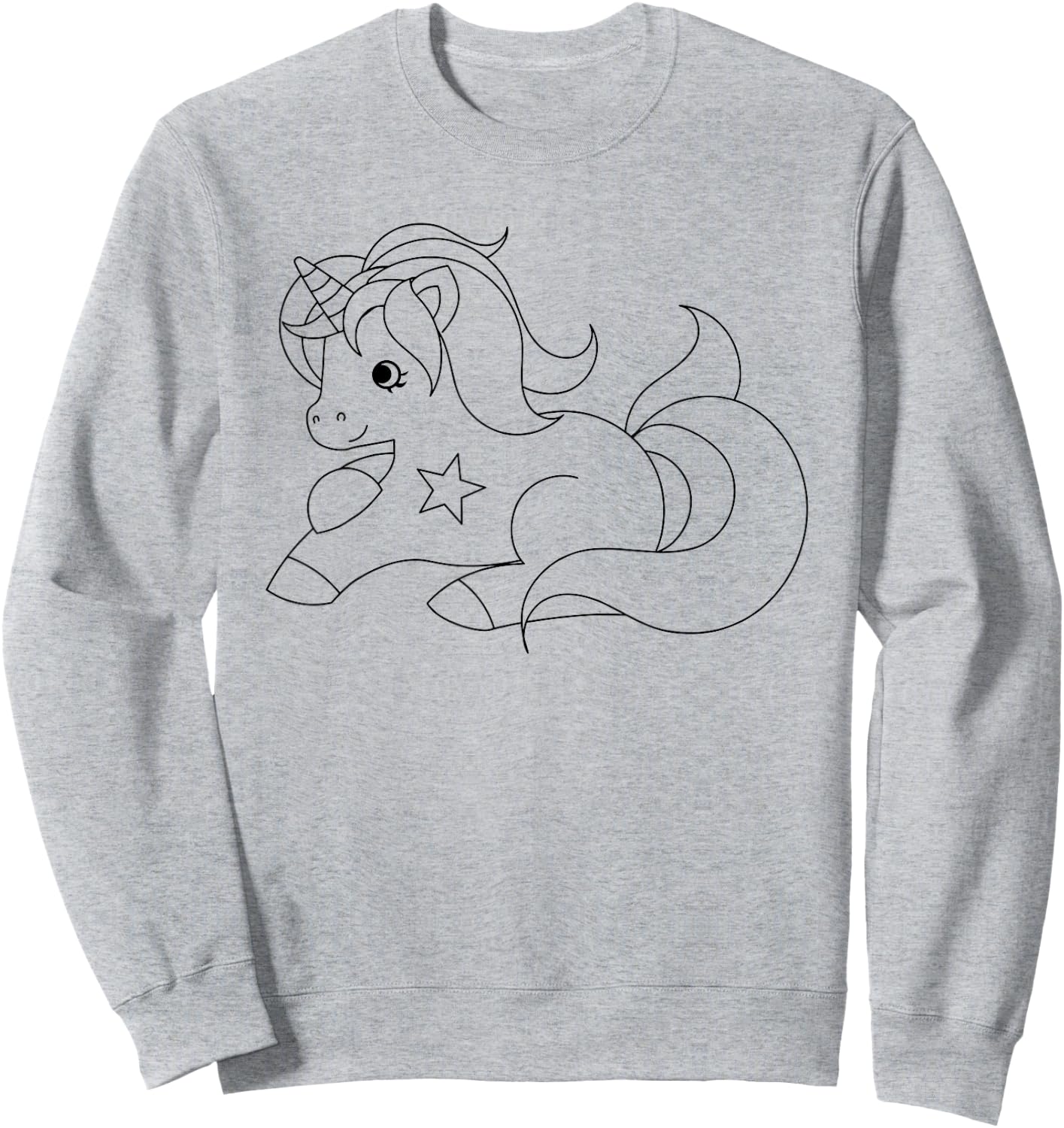 Paint and color your own unicorn party Sweatshirt - Sweatshirt | Ash