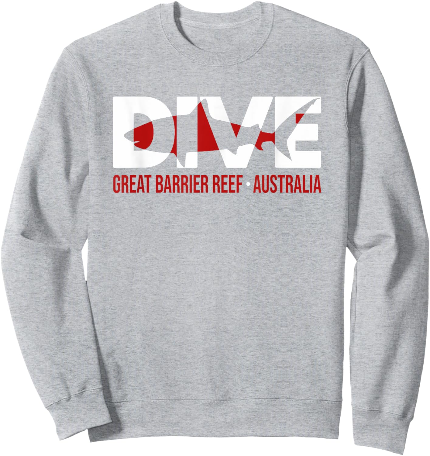SHARK DIVE Great Barrier Reef Australia DIVING T Shirt Sweatshirt - Sweatshirt | Ash