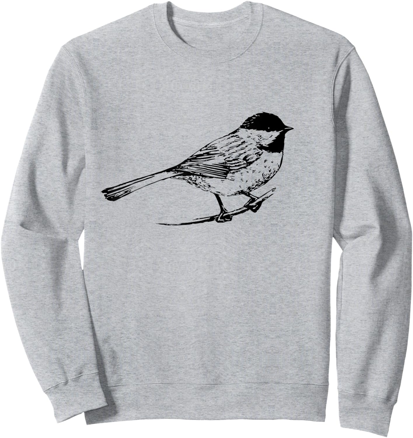 Chickadee Bird Nature Lover Birding Sweatshirt - Sweatshirt | Ash