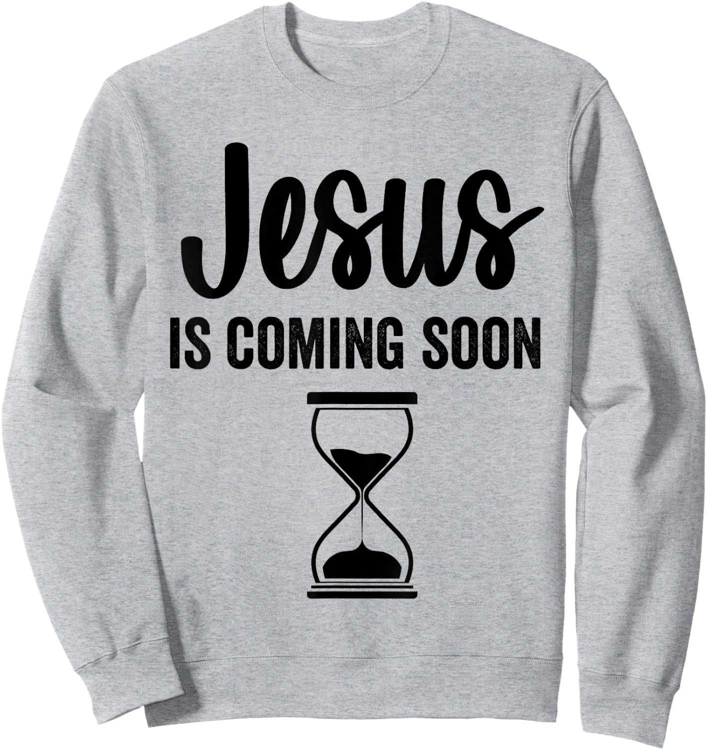 Just Here For The Boos Jesus Is Coming Soon Countdown Christian Religious Faith Sweatshirt - Sweatshirt | Ash