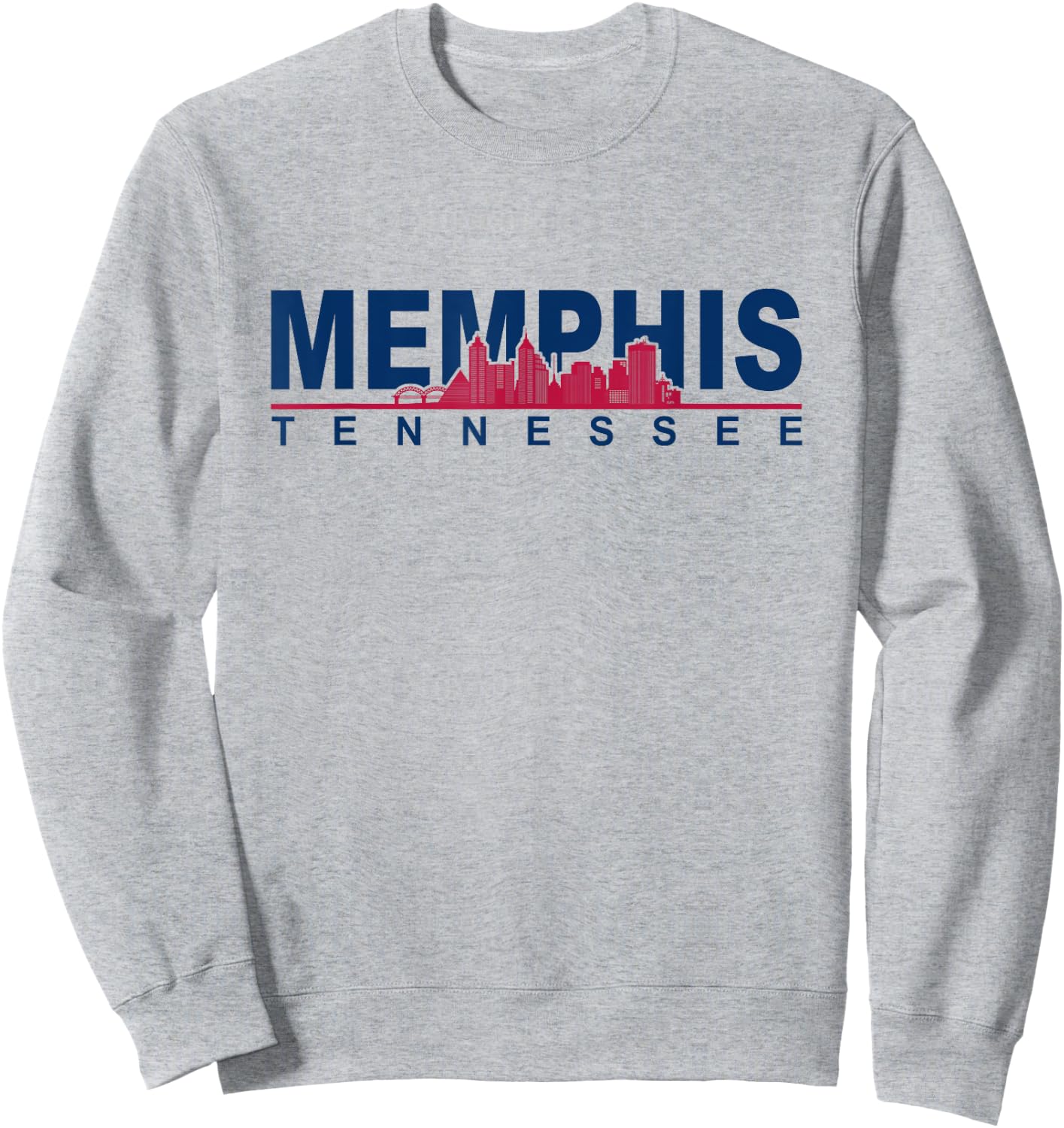 Memphis Tennessee Cityskype - Memphis Skyline Sweatshirt - Sweatshirt | Ash