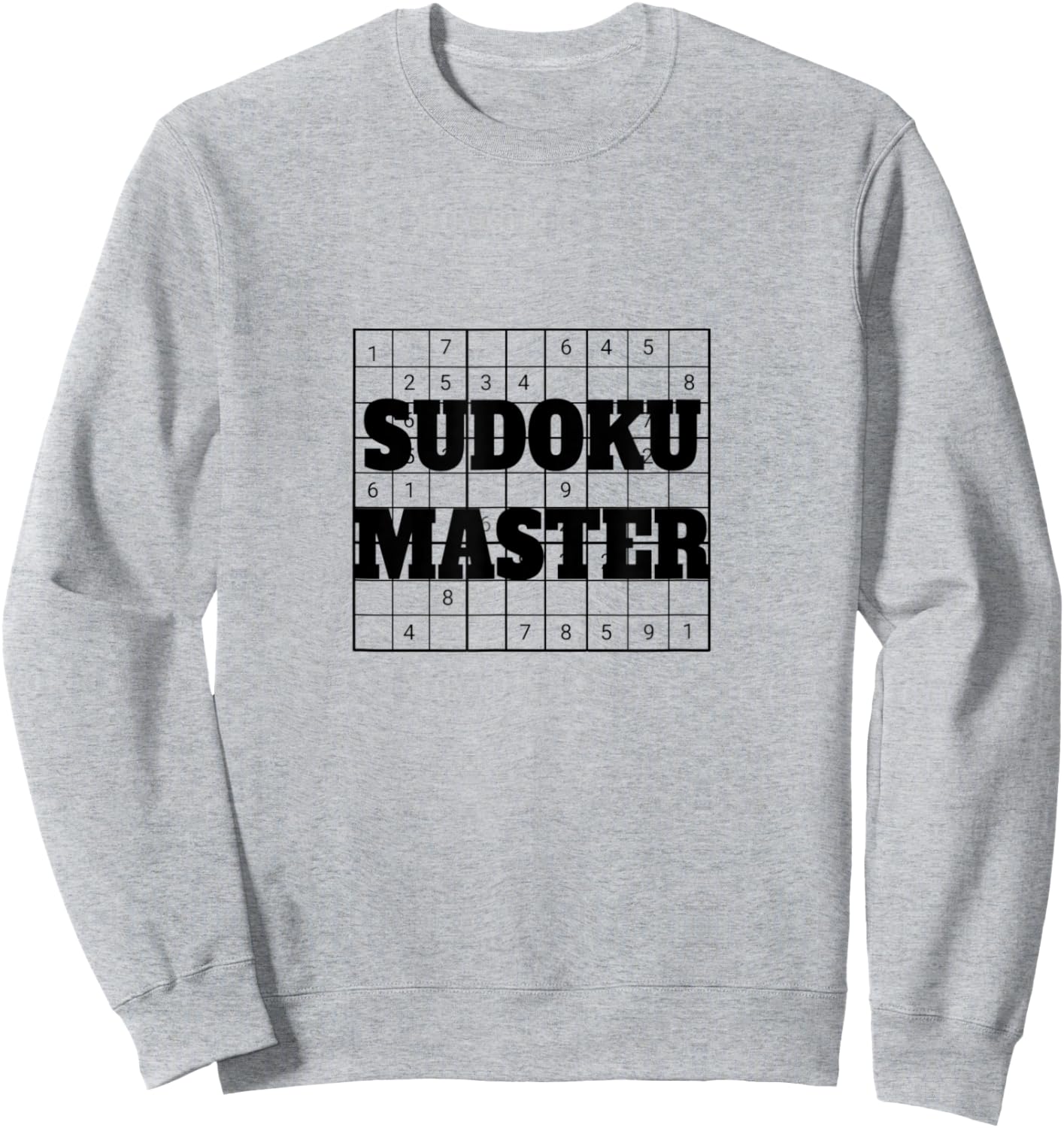Sudoku Master for Seniors Puzzle Game Professional Player Sweatshirt - Sweatshirt | Ash