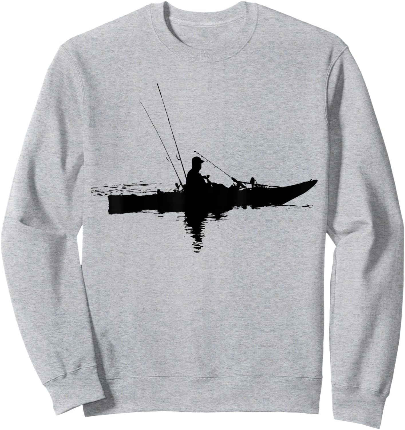 Kayak Fishing | Kayaking Sweatshirt - Sweatshirt | Ash