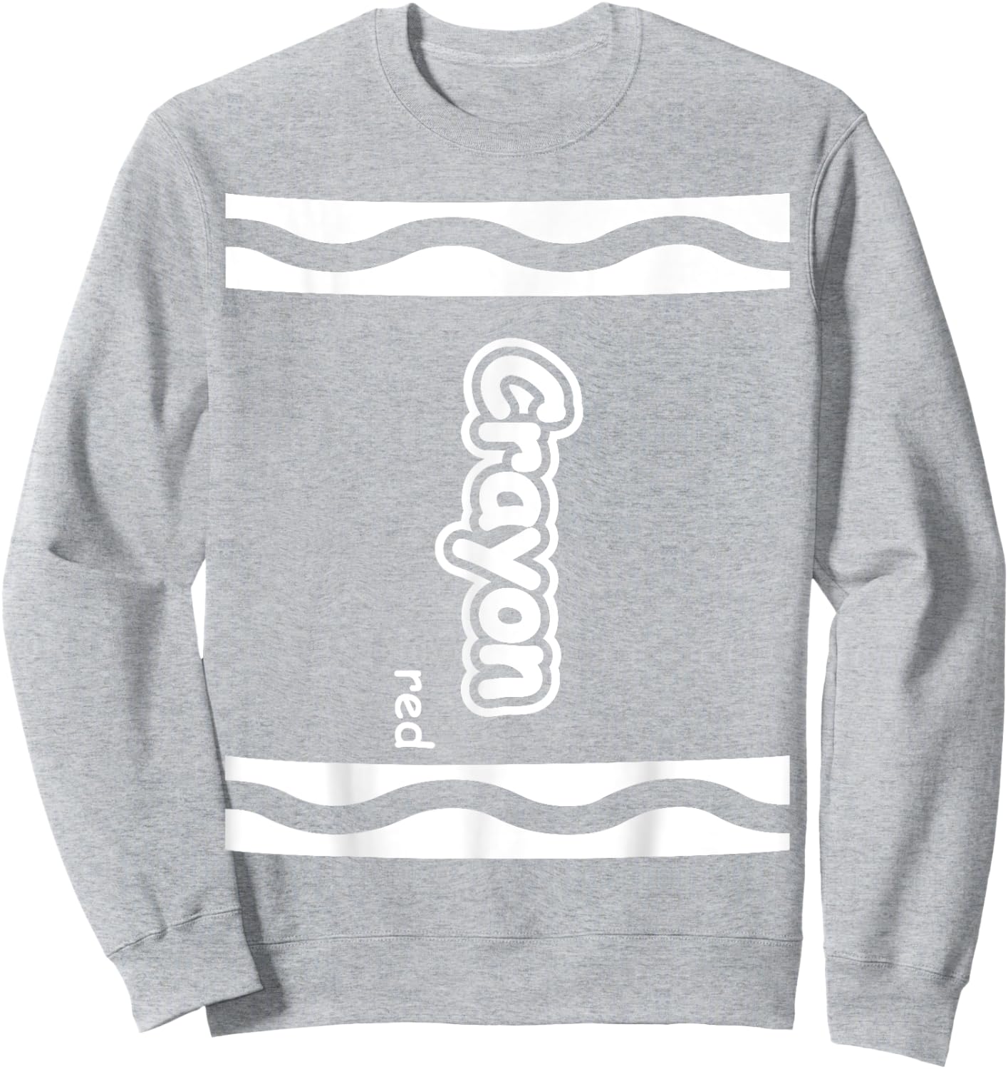 Red Crayon Easy Halloween Costume Cute (Dark) Sweatshirt - Sweatshirt | Ash