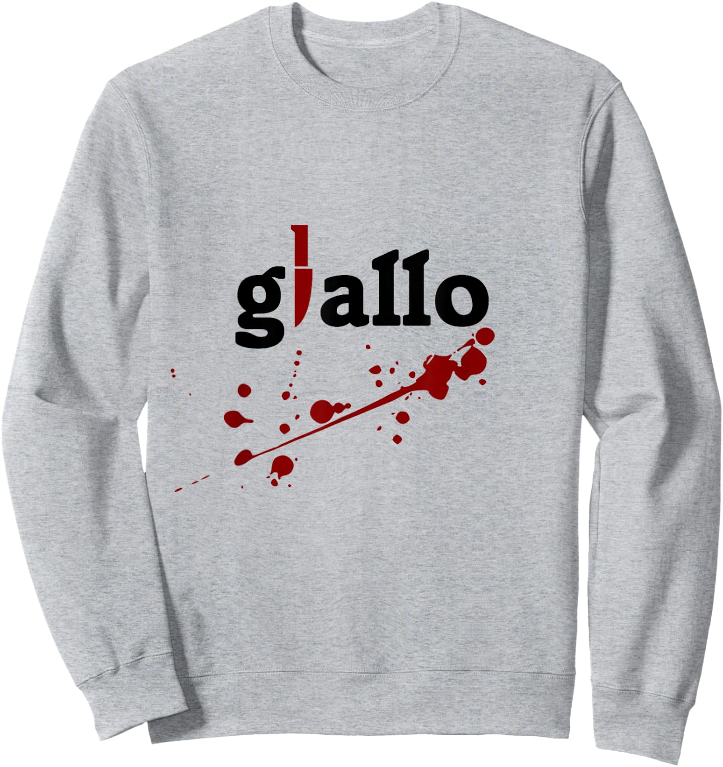 Giallo Italian Horror Movie Sweatshirt - Sweatshirt | Ash