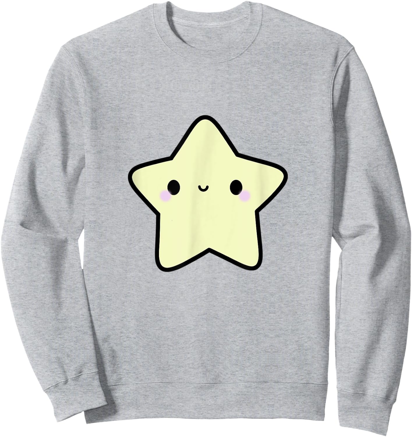 Kawaii Star Design Cute Harajuku Japanese Aesthetic Girls Sweatshirt - Sweatshirt | Ash