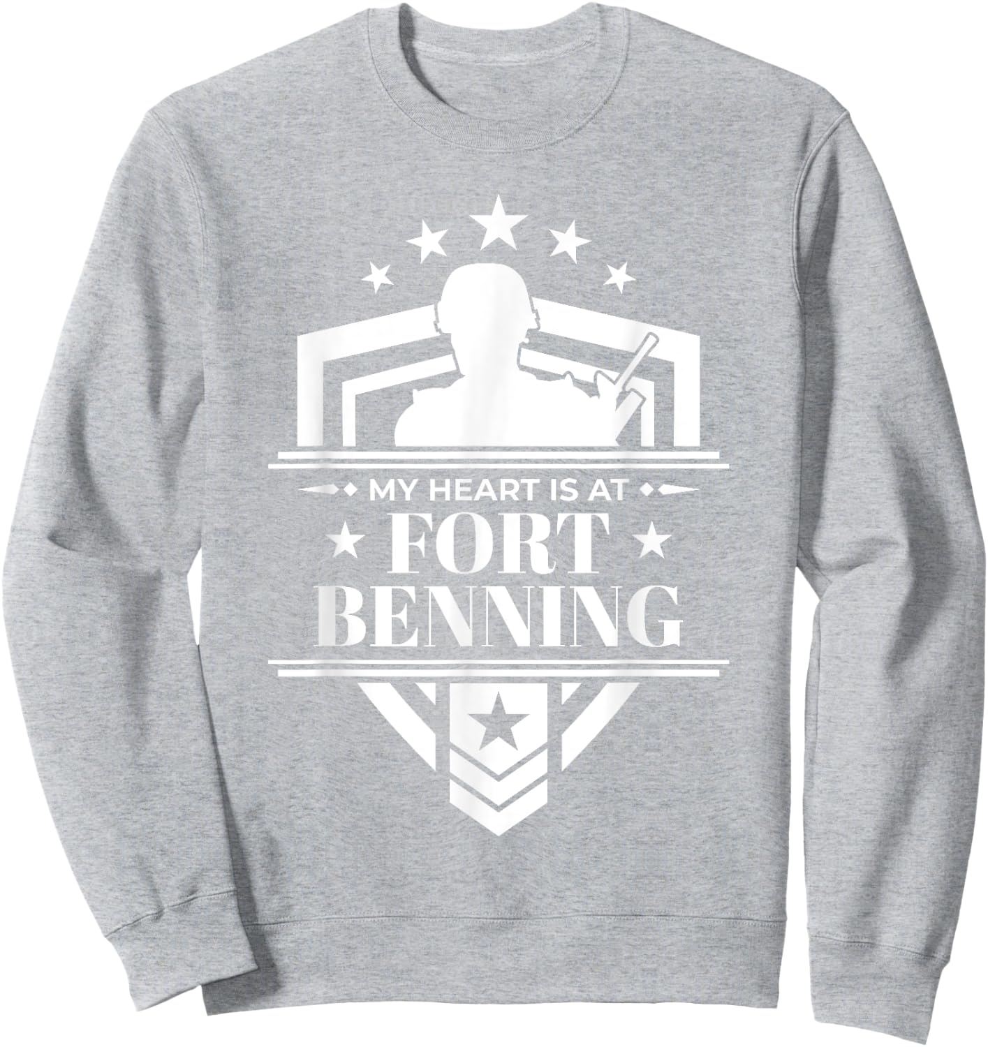 Fort Benning Shirt Military Family Sweatshirt - Sweatshirt | Ash